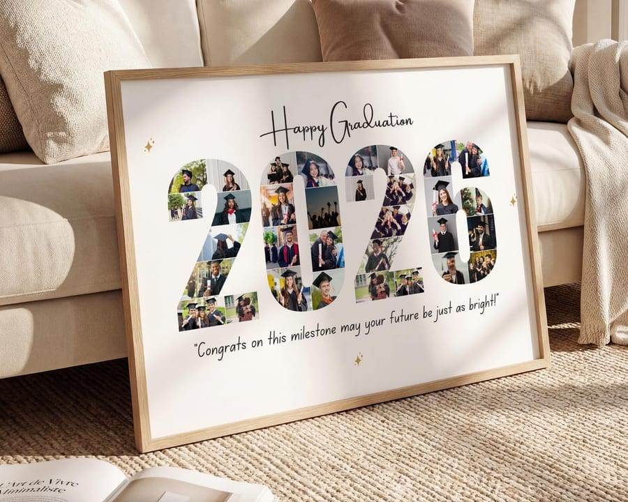 2026 number graduation photo collage filled with grad photos