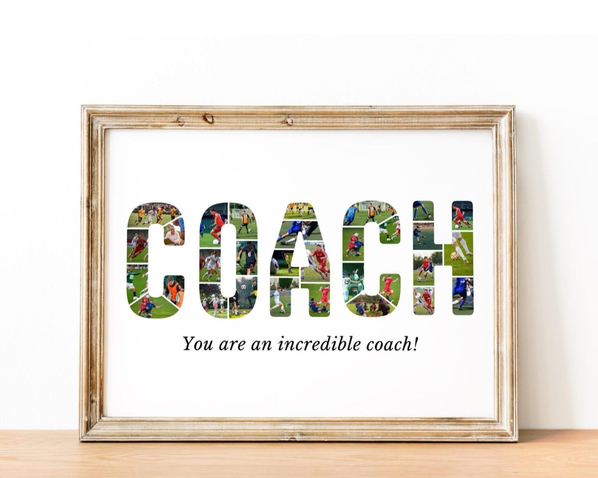 Personalized COACH photo collage gift