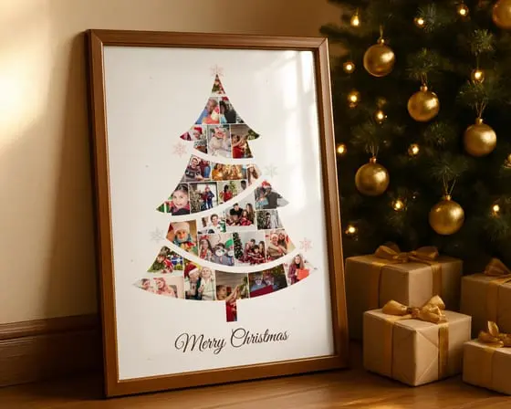 Christmas tree collage — photo collage template by The Photo Collage