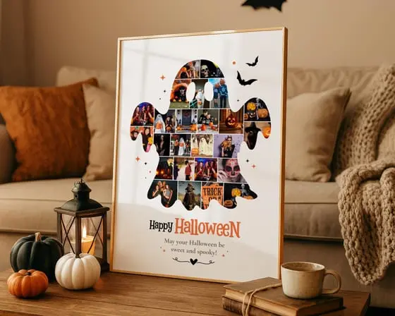 Halloween ghost collage — photo collage template by The Photo Collage