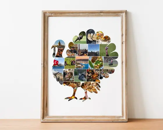 Turkey Collage — Thanksgiving photo collage template