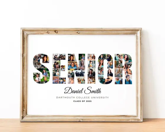 SENIOR Word Photo Collage: Graduation Keepsake (Digital Download)