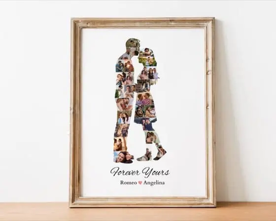 Custom Wedding Photo Collage Template: DIY Anniversary Keepsake (Canva Design)